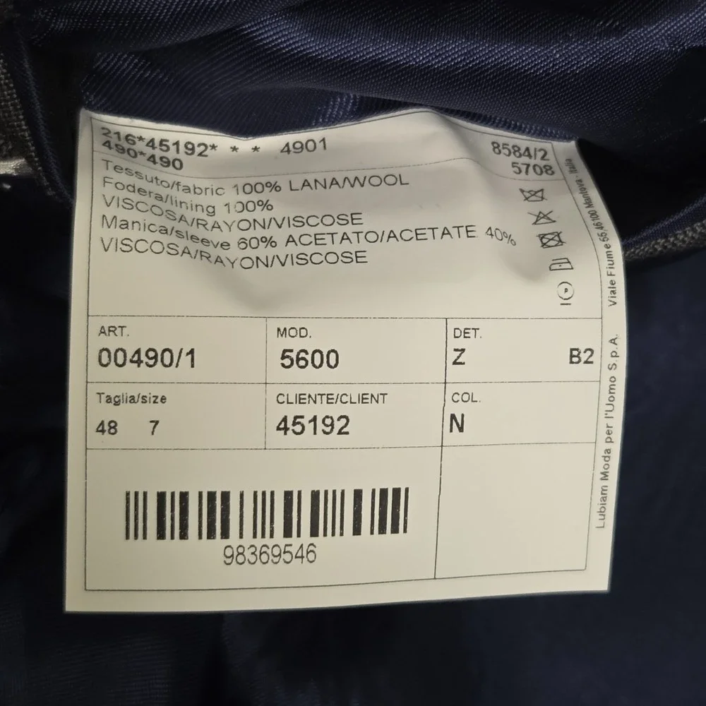 Ledbury GUABELLO Plaid Check Wool Suit Rare‎ Mens 40R 32×29 Made In Italy